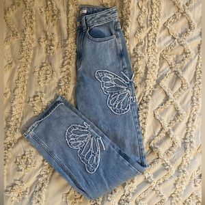 Pacsun Butterfly jeans 90's boyfriend style